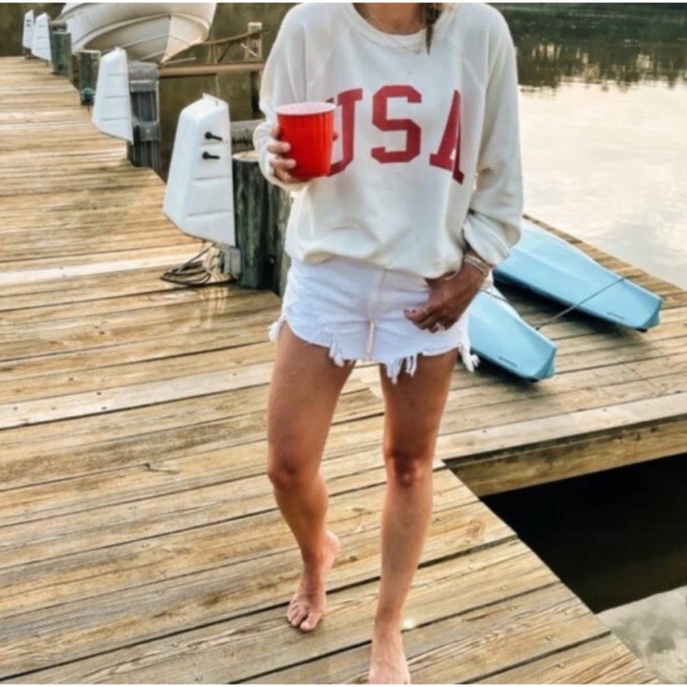 Free People Retro Brand “USA” Sweatshirt
